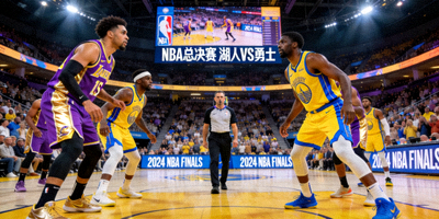篮球赛事直播画面 - NBA总决赛湖人队对阵勇士队比赛现场